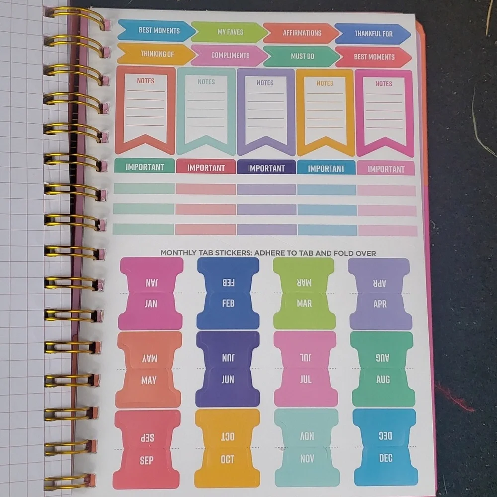 It's A Good Day To Have A Good Day 12 Month PINK Planner Undated NWT